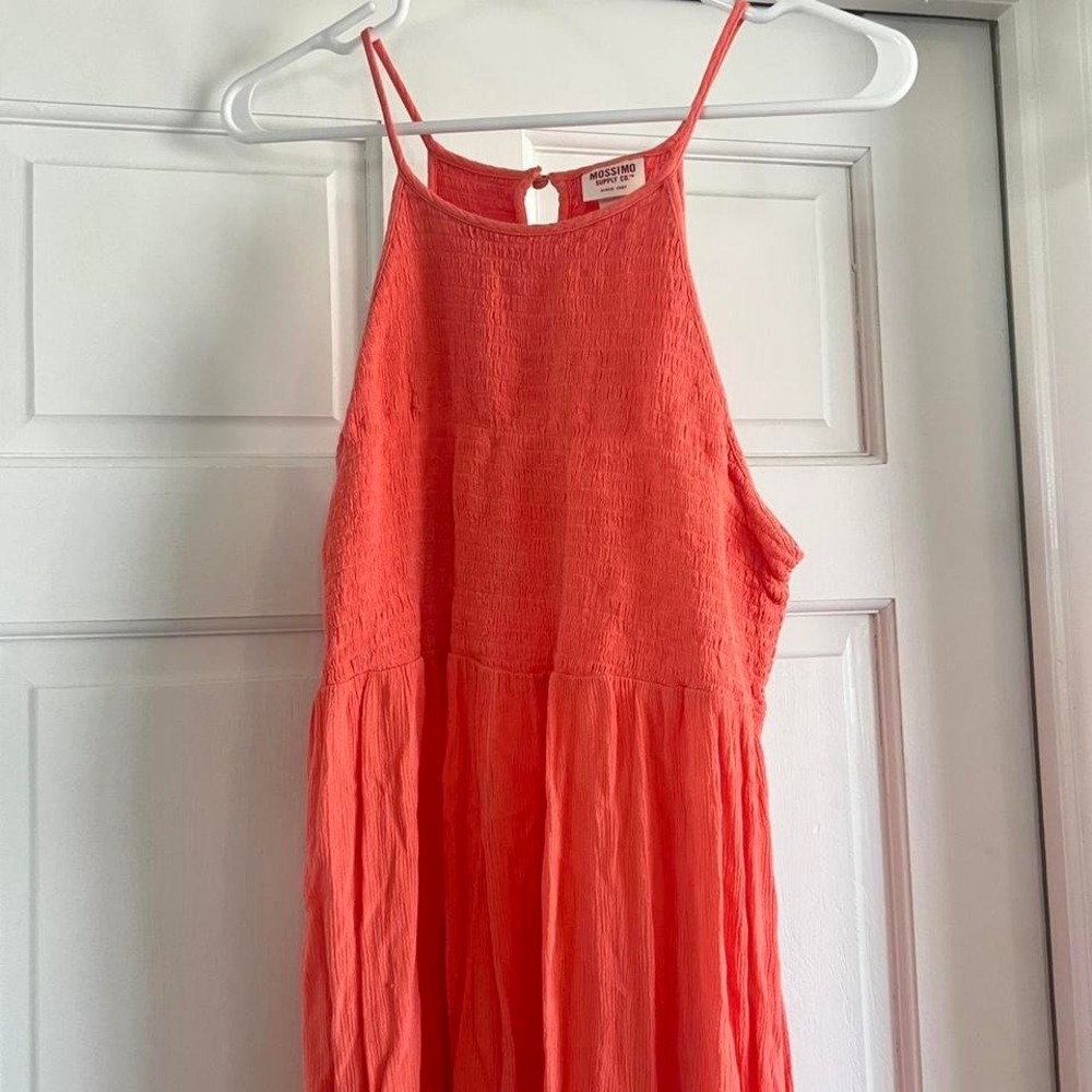 Mossimo orange midi dress with adjustable straps Size XL